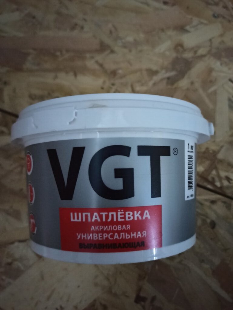 Шпаклевка vgt акриловая универсальная характеристики