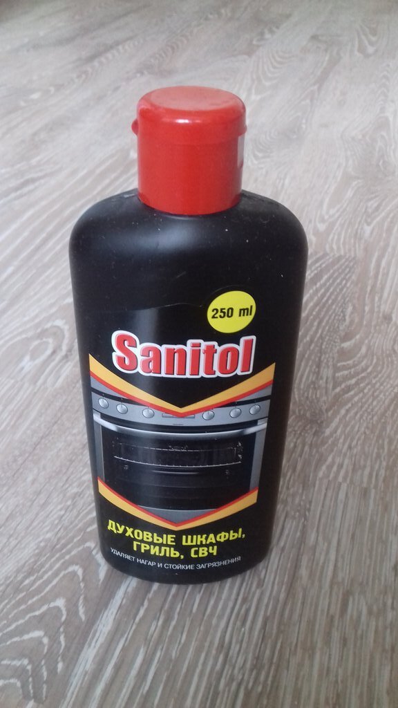 Sanitol для чистки духовых шкафов свч грилей