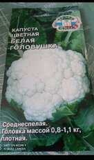 Семена Капуста цветная, Белая головушка, 0.5 г, Евро, цветная упаковка, Седек - фото 9 от пользователя