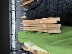 Вешалка-плечики для одежды, 43 см, дерево, бежевая, Y3-708 - фото 9 от пользователя