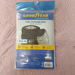 Пакеты для колес 100х100 см, 4 шт, 18 мкм, R12-19, Goodyear, GY004025 - фото 2 от пользователя