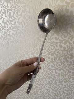 Половник нержавеющая сталь, навеска, серебристый, Добросталь/Нытва, Уралочка М13, н25/1, 150 мл - фото 8 от пользователя