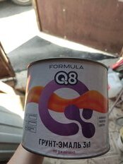 Грунт-эмаль Formula Q8, по ржавчине, алкидная, серая, 1.9 кг - фото 9 от пользователя