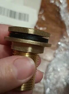 Переходник для резервуара, 1/2&quot;, латунь, с фланцем, ProFactor - фото 2 от пользователя