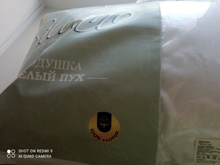 Подушка 50 х 68, гусиный пух, чехол 100% хлопок, упругая, Silvano, ПГс-57С - фото 8 от пользователя