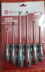 Набор отверток 6 предметов, Bartex, PH 0,1,2/ SL 3,5,6, антискользящая двухкомпонентная, CrV сталь, SCDFS-6 - фото 7 от пользователя