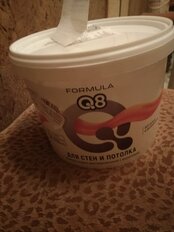 Краска воднодисперсионная, Formula Q8, акриловая, интерьерная, матовая, 3 кг - фото 3 от пользователя