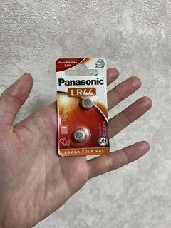 Батарейка Panasonic, LR44 (357A, G13), щелочная, 1.5 В, блистер, 2 шт, 7478 - фото 3 от пользователя