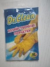 Перчатки хозяйственные резина, M, Dr.Clean - фото 9 от пользователя