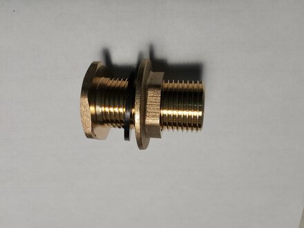 Переходник для резервуара, 1/2&quot;, латунь, с фланцем, ProFactor - фото 4 от пользователя