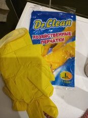 Перчатки хозяйственные резина, L, Dr.Clean - фото 2 от пользователя