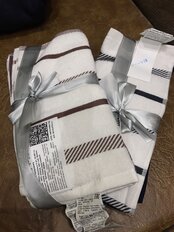 Набор полотенец кухонных 4 шт, 30х60 см, махровый, 100% хлопок, 420 г/м2, Barkas, Стильная кухня, темно-коричневый, Узбекистан - фото 4 от пользователя