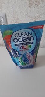 Капсулы для стирки Ocean Clean Color, 30 шт, 15 г - фото 2 от пользователя