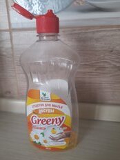 Средство для мытья посуды Clean&amp;Green, Greeny Light, 500 мл, Ромашка - фото 4 от пользователя