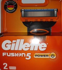 Сменные кассеты для бритв Gillette, Fusion Power, для мужчин, 2 шт - фото 1 от пользователя