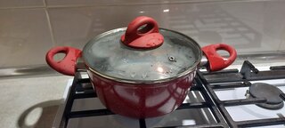 Кастрюля алюминий, антипригарное покрытие, 2.2 л, с крышкой, крышка стекло, Moulin villa, Raspberry, RSBP-20-I, индукция - фото 1 от пользователя