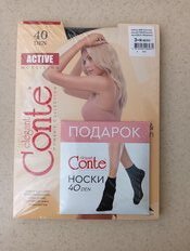 Колготки Conte, Active, 40 DEN, р. 3, nero/черные, шортики утягивающие - фото 6 от пользователя