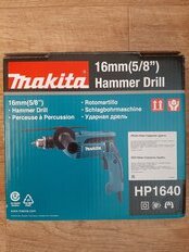 Дрель ударная, Makita, HP1640, ключевая, 16 мм, 16 мм, 680 Вт, с реверсом, 1 скорость - фото 1 от пользователя