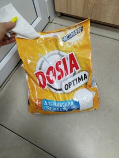 Стиральный порошок Dosia, 4 кг, автомат, для белого белья, Optima Альпийская свежесть - фото 9 от пользователя