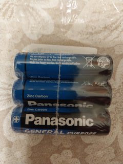 Батарейка Panasonic, АА (R6, 15D), General Purpose, солевая, 1.5 В, спайка, 4 шт - фото 6 от пользователя