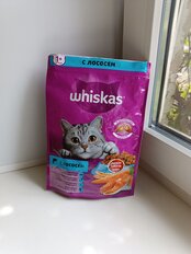 Корм для животных Whiskas, 350 г, для стерилизованных кошек 1+, сухой, курица, подушечки, коробка, 10139171 - фото 5 от пользователя