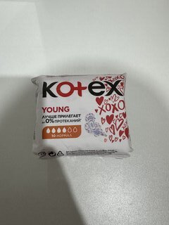 Прокладки женские Kotex, Young Normal, 10 шт, для девочек подростков, 4426 - фото 2 от пользователя