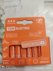 Батарейка TDM Electric, ААА (LR03, 24A), Alkaline, щелочная, 1.5 В, коробка, 8 шт, SQ1702-0004 - фото 7 от пользователя