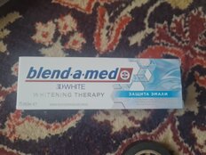 Зубная паста Blend-a-med, 3D White Whitening Therapy Защита Эмали, 75 мл - фото 9 от пользователя