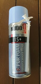 Пена монтажная KUDO, Home 15+, бытовая, 520 мл, всесезонная, KUPH05U15+ - фото 8 от пользователя