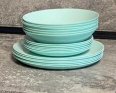 Сервиз столовый стекло, 18 предметов, на 6 персон, Luminarc, Diwali Turquoise, P2963, бирюзовый - фото 4 от пользователя