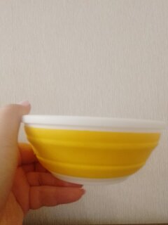 Пиала пластик, круглая, 15.9х6 см, 0.7 л, складная, Compact, Berossi, ИК 22234000, солнечная - фото 3 от пользователя