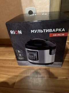 Мультиварка Rion, GB-MC38, 12 программ, 5 л, 860 Вт, тефлоновое покрытие чаши, антипригарное покрытие - фото 5 от пользователя