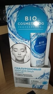 Крем для лица, BioCosmetolog, Professional, ночной, омоложение+глубокое увлажнение, гиалуроновый - фото 5 от пользователя