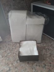 Салфетки бумажные Снежок, 400 шт, 1 слой, белые - фото 2 от пользователя
