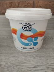 Краска воднодисперсионная, Formula Q8, акриловая, универсальная, моющаяся, влагостойкая, матовая, белоснежная, 1.5 кг - фото 7 от пользователя