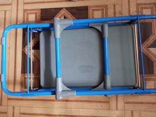 Скамейка садовая 56х30х42.5 см, складная, голубая, Nika, СК - фото 3 от пользователя