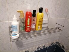 Полка для ванной металл, настенная, прямая, 40х11.5х8.5 см, хром, ПУ-пр-027 - фото 5 от пользователя