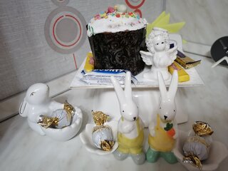 Фигурка декоративная керамика, Кудрявый ангелок, 6.5х4х7 см, диз.2, белая, Y4-5189-2 - фото 4 от пользователя