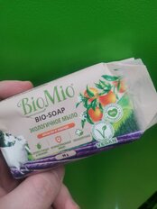 Мыло BioMio, Bio-Soap Апельсин, лаванда и мята, 90 г - фото 8 от пользователя