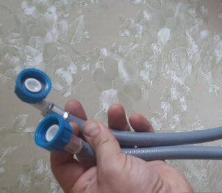 Шланг для стиральной машины заливной, 3/4&quot;х1 м, г-г, индивидуальная упаковка, AquaLine - фото 1 от пользователя