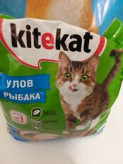 Корм для животных Kitekat, 350 г, для взрослых кошек, сухой, Улов рыбака, пакет, 10132131 - фото 1 от пользователя