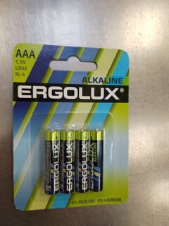 Батарейка Ergolux, ААА (LR03, 24A), Alkaline, щелочная, 1.5 В, блистер, 4 шт, 11744 - фото 4 от пользователя