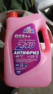 Антифриз Aga, 5 кг, красный, 002Z - фото 1 от пользователя