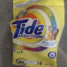 Стиральный порошок Tide, 2.4 кг, автомат, для цветного белья, Детский Колор - фото 2 от пользователя