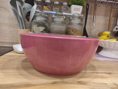 Салатник пластик, круглый, 2.8 л, Вкус лета, Sugar&amp;Spice, SE1876, вишневый - фото 2 от пользователя