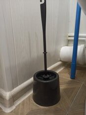 Ерш для туалета Мультипласт, Малютка, напольный, пластик, черный, MPG960652/962038 - фото 7 от пользователя