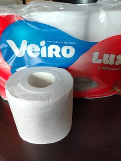 Туалетная бумага Veiro, Luxx, Арбуз, 3 слоя, 8 шт, 16.5 м, с втулкой - фото 4 от пользователя