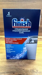 Соль для посудомоечной машины Finish, 1.5 кг - фото 5 от пользователя