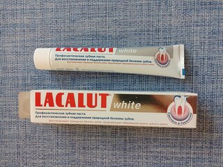 Зубная паста Lacalut, White, 75 мл - фото 3 от пользователя