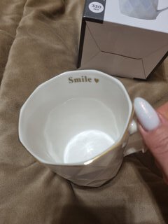 Кружка фарфор, 335 мл, Smile, Lefard, 260-776 - фото 2 от пользователя